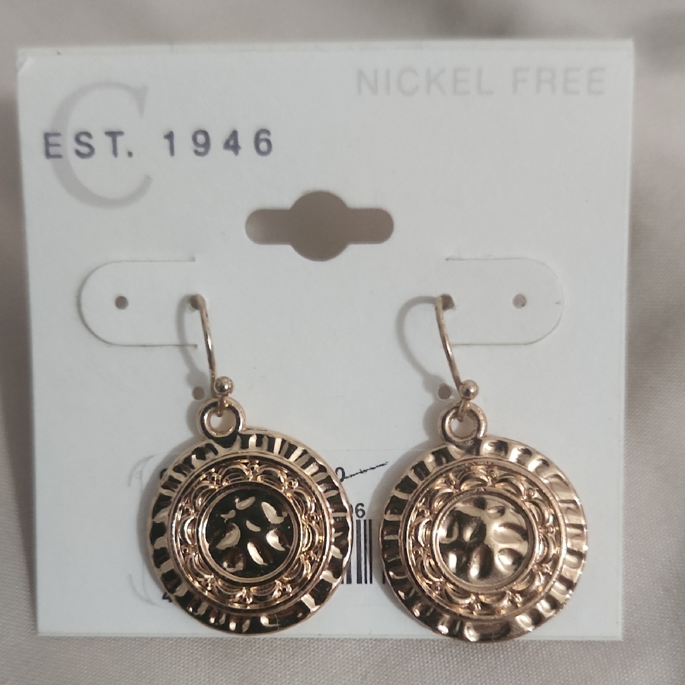 Gold-Tone Dangle Earrings NWT